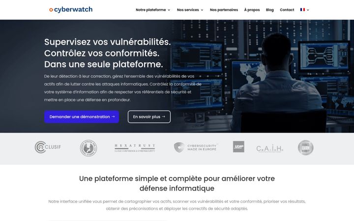 Capture d'écran de cyberwatch.fr