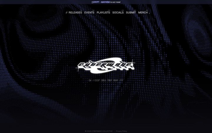 Screenshot of cyberwavecollective.com