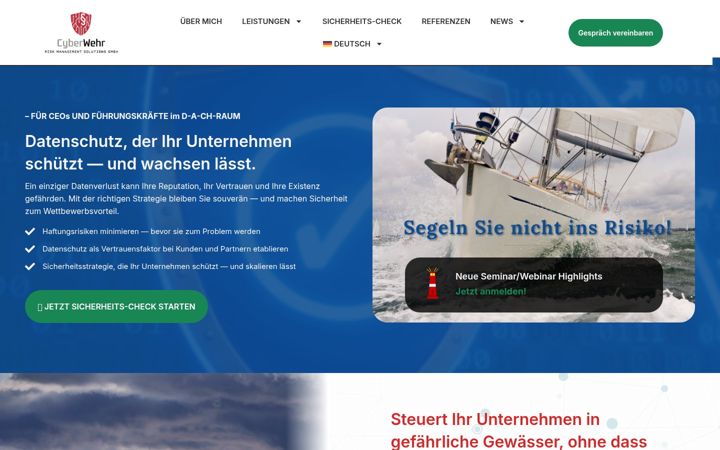 Screenshot of cyberwehr-rms.ch