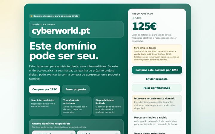 Screenshot of cyberworld.pt