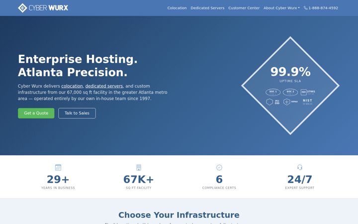 Screenshot of cyberwurx.com