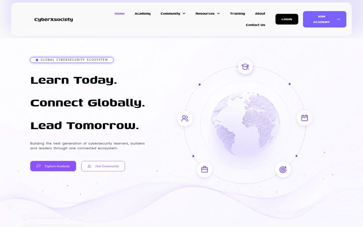 Screenshot of cyberxsociety.com