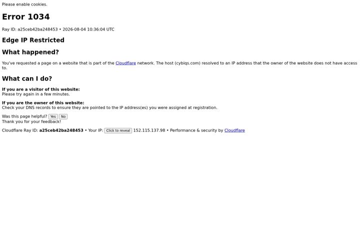 Screenshot of cybiqs.com