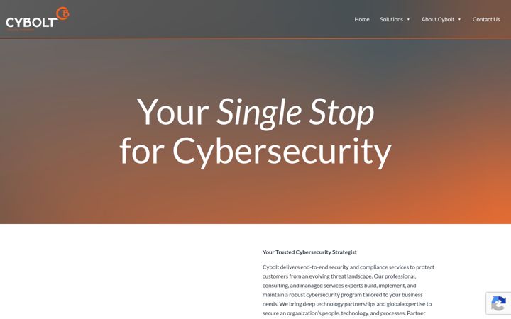 Screenshot of cybolt.com