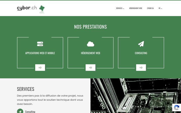 Screenshot of cybor.ch