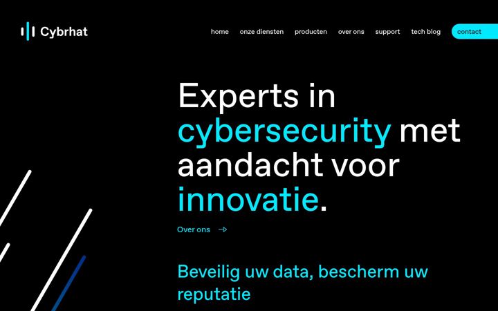 Screenshot of cybrhat.nl