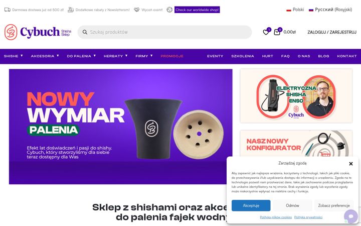 Zrzut ekranu cybuchshisha.pl