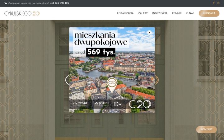 Screenshot of cybulskiego20.pl