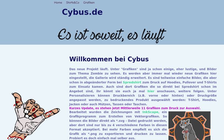 Screenshot of cybus.de