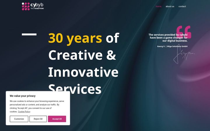 Screenshot of cybybi.com