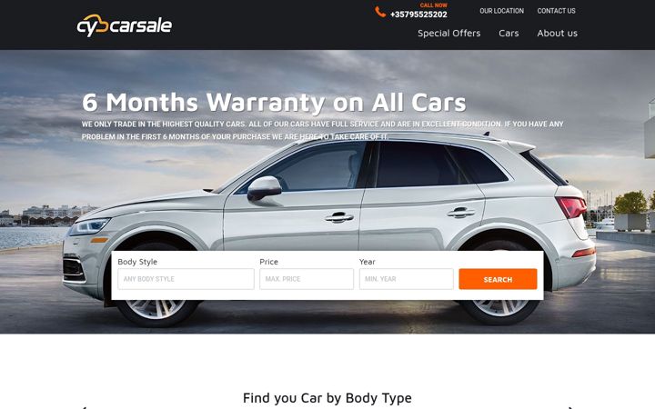 Screenshot of cycarsale.com