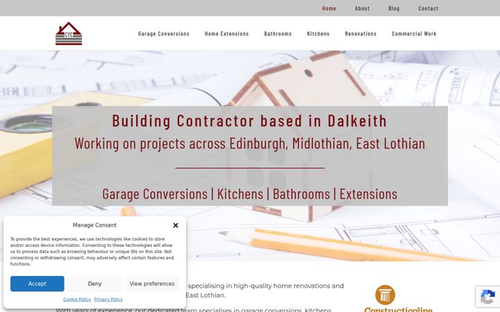 Screenshot of cycgarageconversions.co.uk