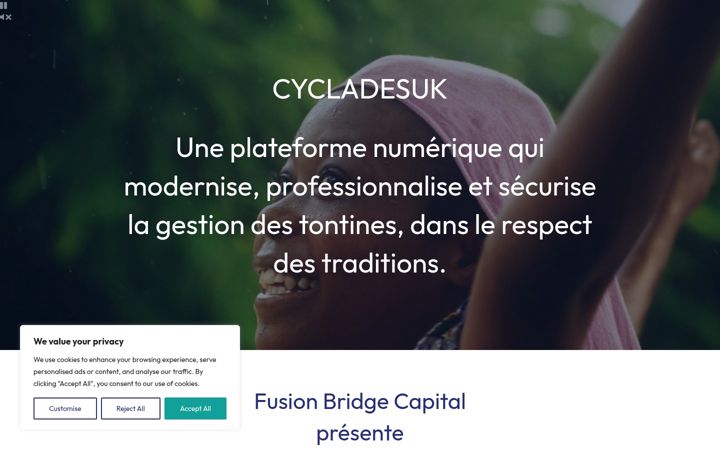 Screenshot of cyclades.uk