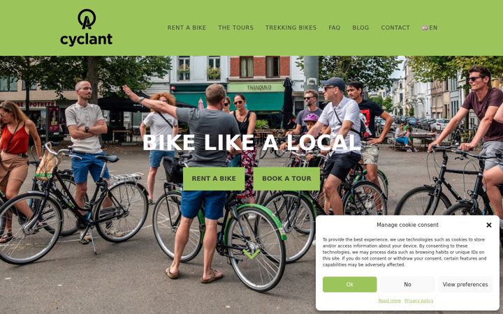 Screenshot of cyclant.com