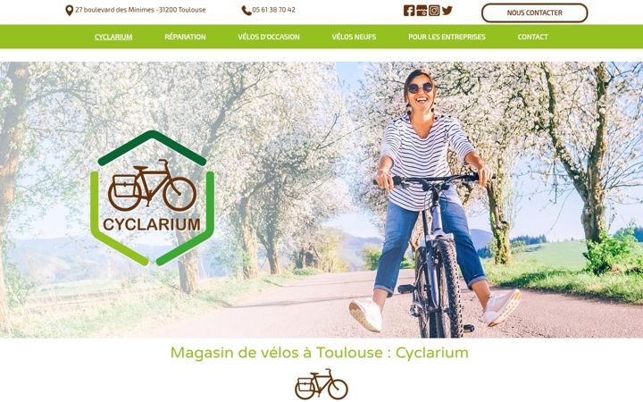 Screenshot of cyclarium.fr