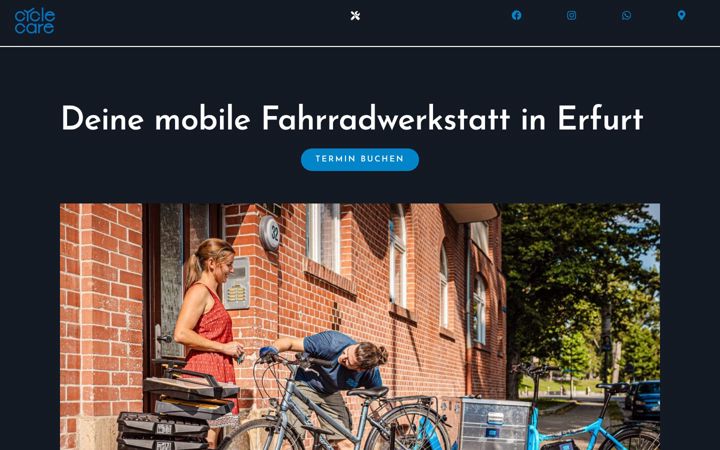 Screenshot of cycle-care.eu
