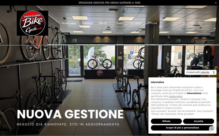 Screenshot of cycle-lab.it