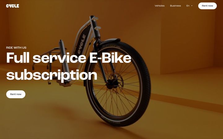 Screenshot of cycle.eco