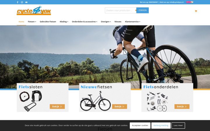 Screenshot of cycle4you.nl