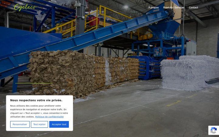 Screenshot of cycleco.ca