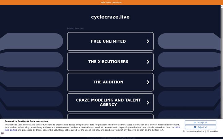 Screenshot of cyclecraze.live