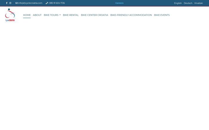 Screenshot of cyclecroatia.com