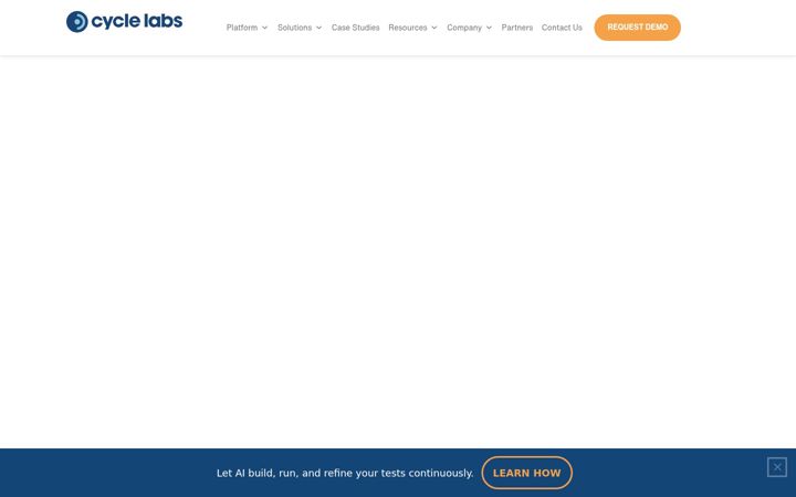 Екранна снимка на cyclelabs.io