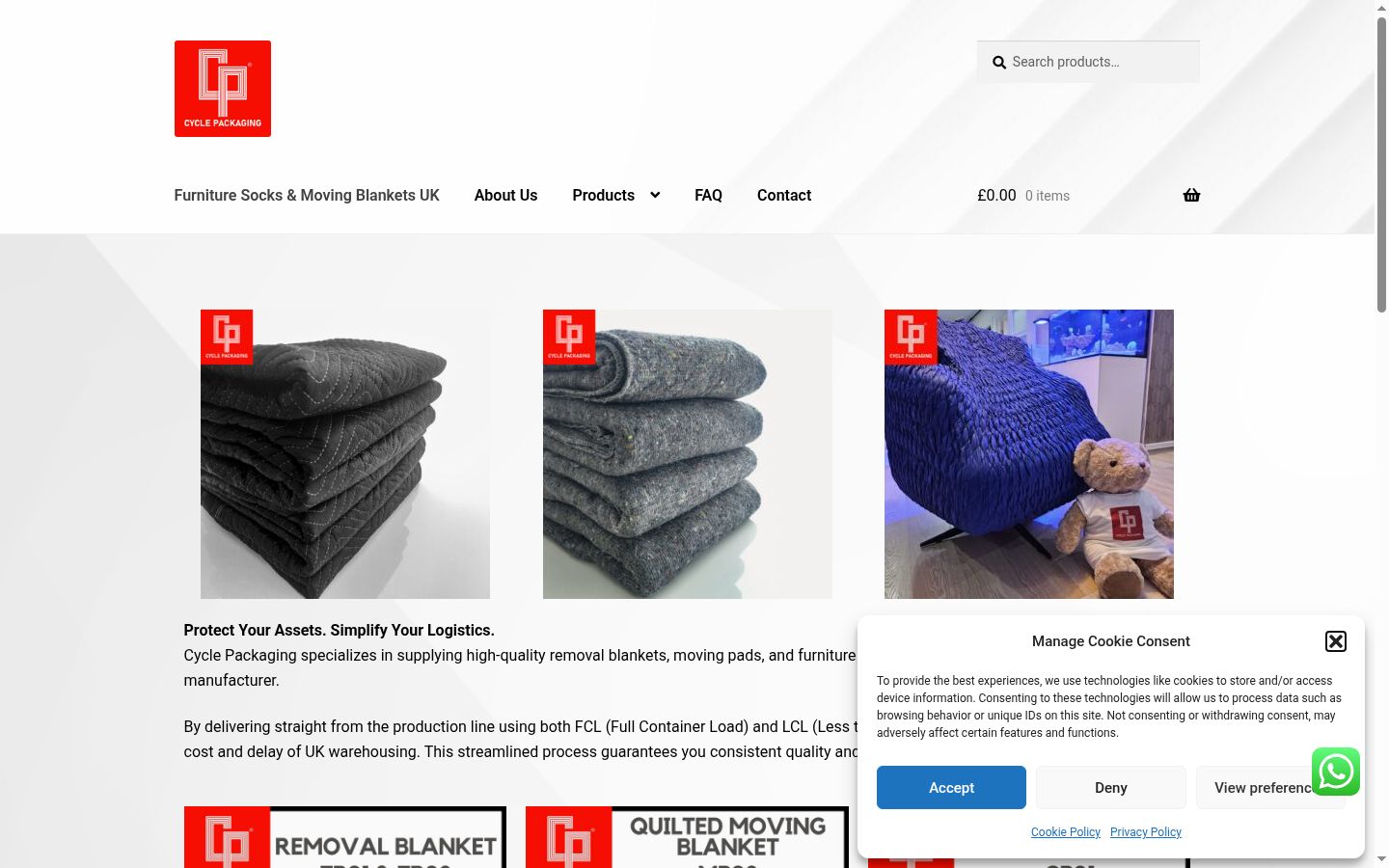 Screenshot des Einwilligungsbanners vor jeglicher Interaktion