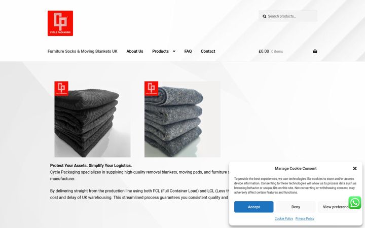 Screenshot von cyclepackaging.co.uk