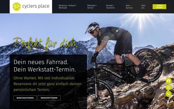 Screenshot of cyclersplace.de