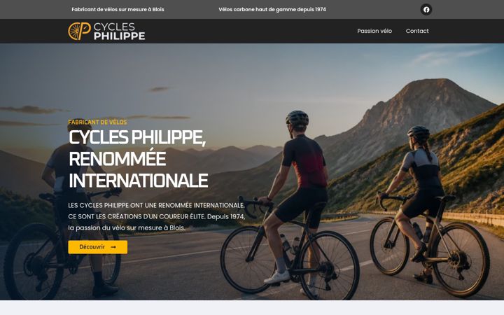 Screenshot van cycles-philippe.fr