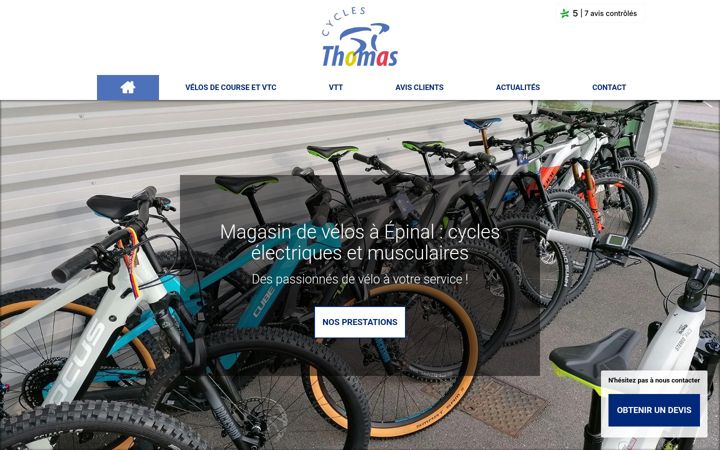 Screenshot van cycles-thomas.fr