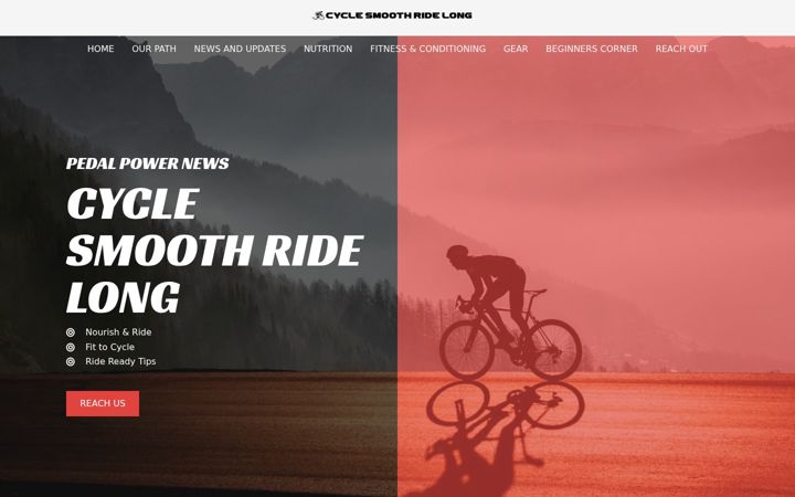 Screenshot of cyclesmoothridelong.com