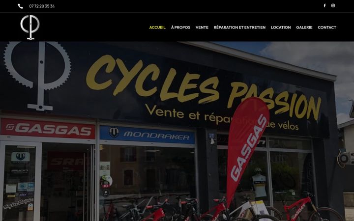 Screenshot van cyclespassion55.fr