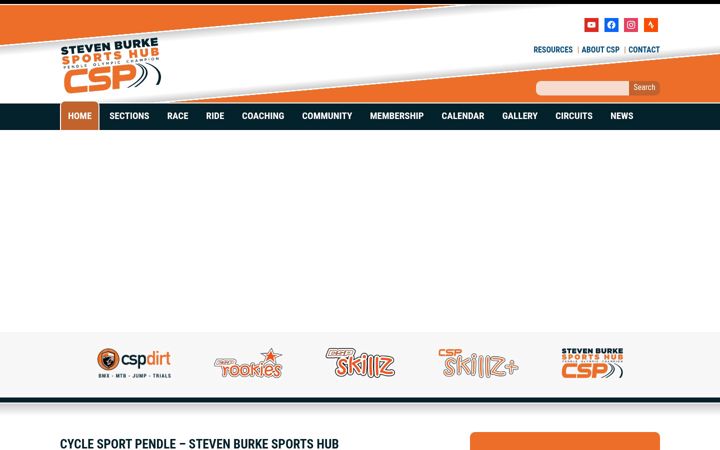 Screenshot of cyclesportpendle.co.uk