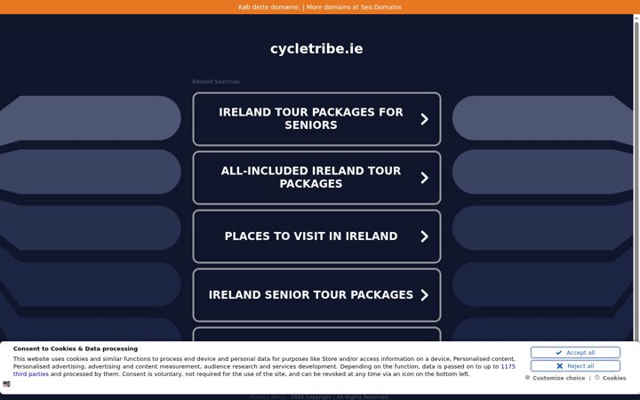 Screenshot of cycletribe.ie