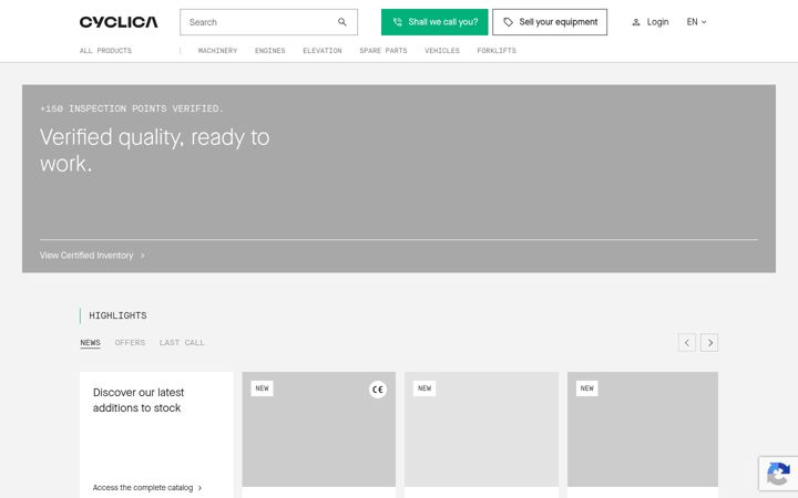 Screenshot of cyclica.com