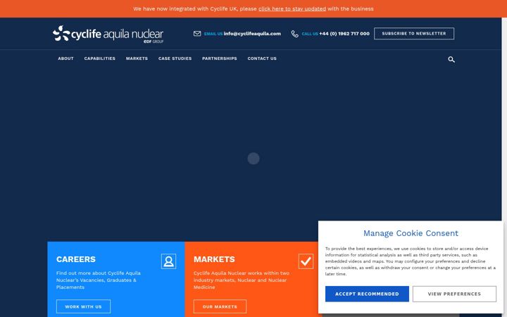 Screenshot of cyclifeaquila.com