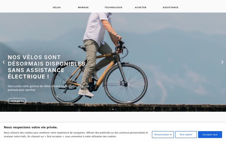Screenshot van cyclik.fr