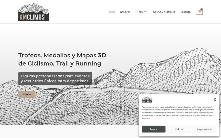 Screenshot of cyclimbs.com