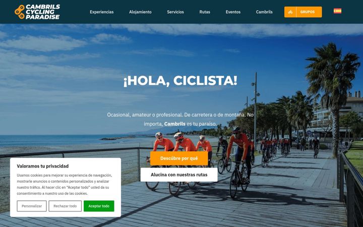 Screenshot of cyclingcambrils.com