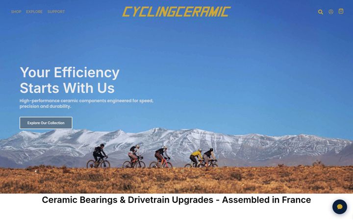 Screenshot of cyclingceramic.com