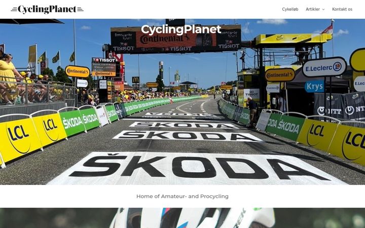 Képernyőkép: cyclingplanet.dk