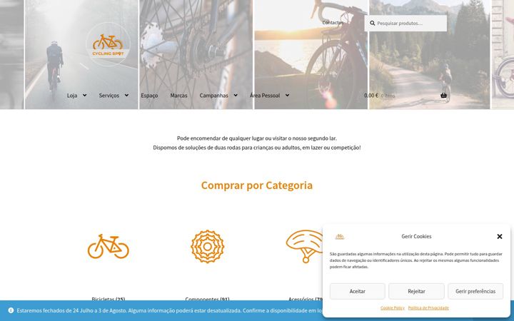 Screenshot of cyclingspot.pt