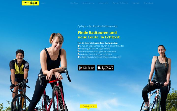 Screenshot of cyclique.de