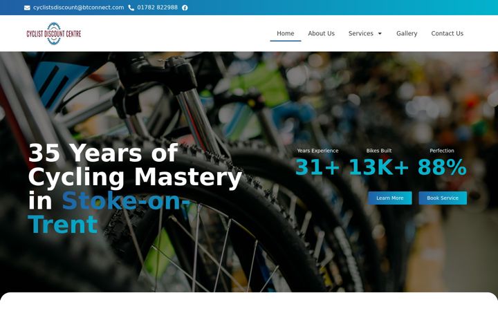 Screenshot of cyclistdiscount.co.uk