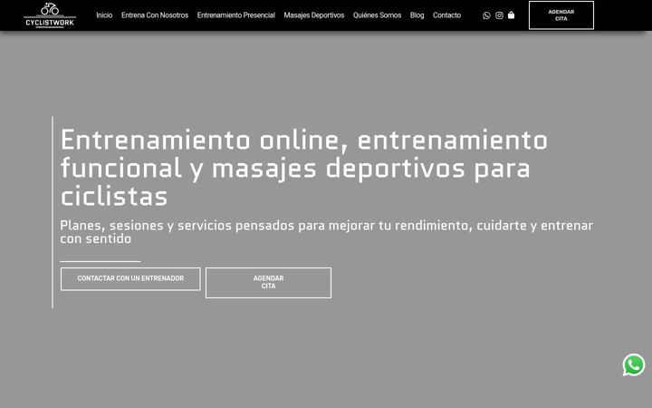 Screenshot of cyclistwork.com
