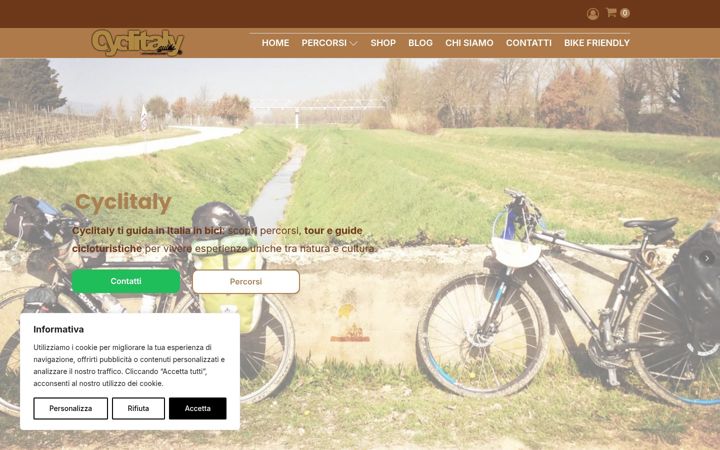 Screenshot of cyclitaly.com