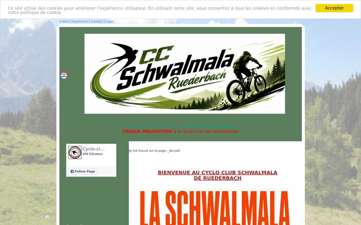Screenshot of cyclo-club-ruederbach.fr