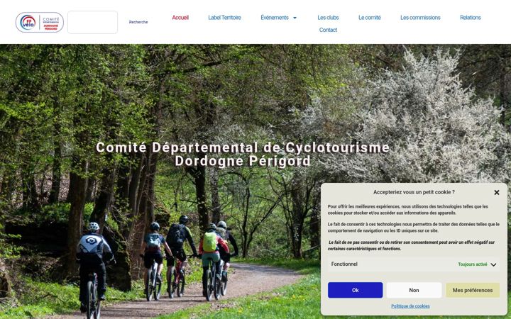 Screenshot of cyclocodep24.fr